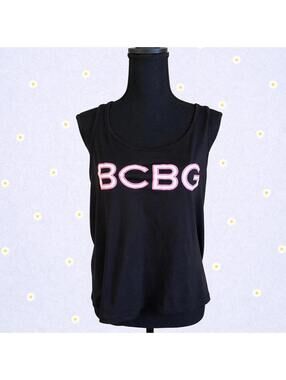 Vintage Y2K BCBG Generation Fairy Grunge Logo Graphic Tank Top size small 🖤